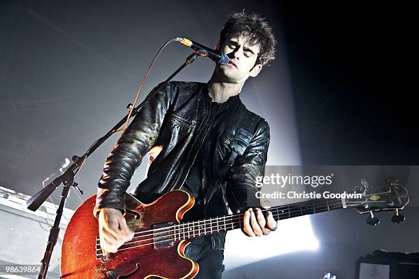 Robert Levon Been of Black Rebel Motorcycle Club performs at The Forum on April 23, 2010 in London, England.