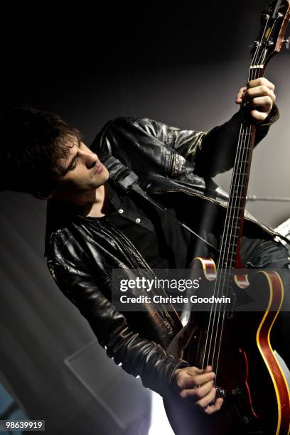 Robert Levon Been of Black Rebel Motorcycle Club performs at The Forum on April 23, 2010 in London, England.