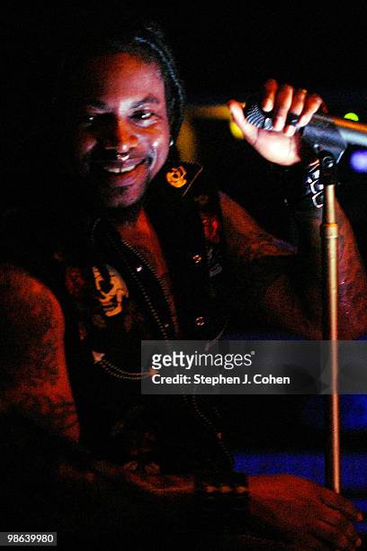Lajon Witherspoon of Sevendust performs in concert at Headliners Music Hall on April 22, 2010 in Louisville, Kentucky.