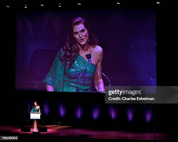 Actress Brooke Shields attends the 45th Annual National Magazine Awards at Alice Tully Hall, Lincoln Center on April 22, 2010 in New York City.