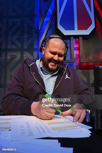 Scott Cole before the game between KIngs Guard Gaming and Bucks Gaming on June 22, 2018 at the NBA 2K League Studio Powered by Intel in Long Island...