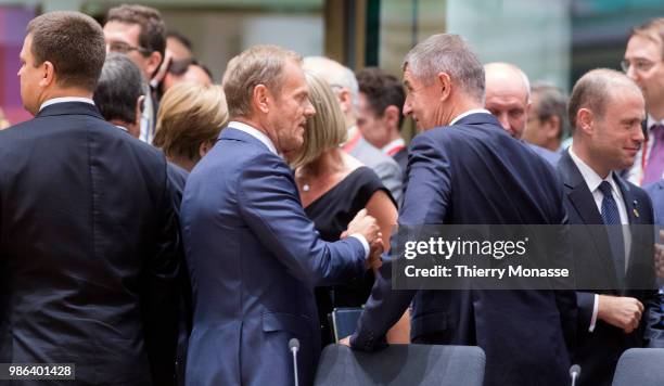 Estonian Prime Minister Juri Ratas is talking with the President of the European Council Donald Franciszek Tusk, the Czech Prime Minister Andrej...