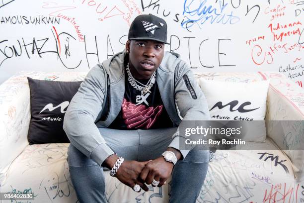 Casanova visits Music Choice on June 28, 2018 in New York City.