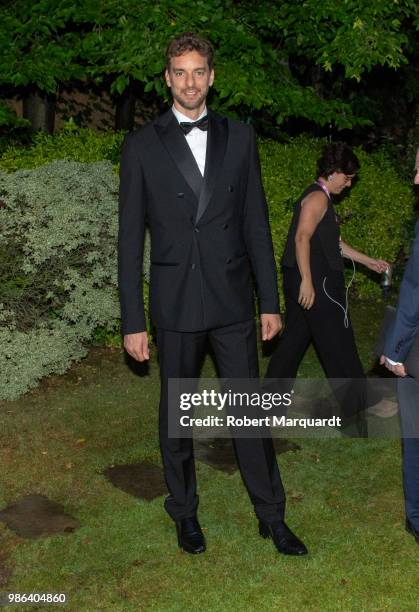 Pau Gasol seen attending the Premios Fundacion Princesa de Girona on June 28, 2018 in Girona, Spain.