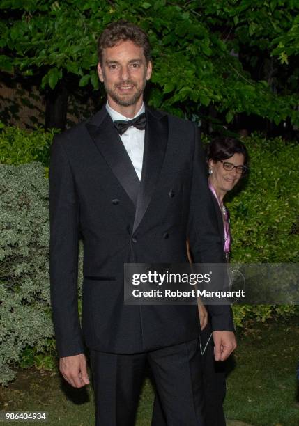 Pau Gasol seen attending the Premios Fundacion Princesa de Girona on June 28, 2018 in Girona, Spain.