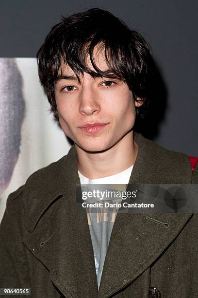 Actor Ezra Miller attends the Apple Store Soho Presents Meet The Filmmaker: Producer's Panel the at Apple Store Soho on April 23, 2010 in New York...