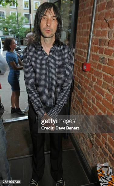 Bobby Gillespie attends London dinner to celebrate the Persol SS/18 Good Point, Well Made Live Series hosted by Jefferson Hack and Brandon Flynn at...