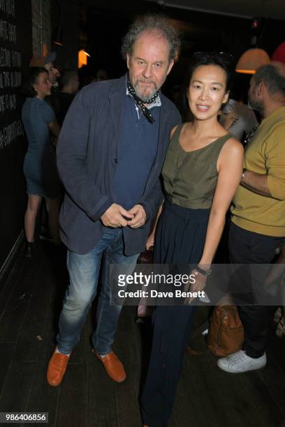 Mike Figgis and Rosey Chan attend London dinner to celebrate the Persol SS/18 Good Point, Well Made Live Series hosted by Jefferson Hack and Brandon...