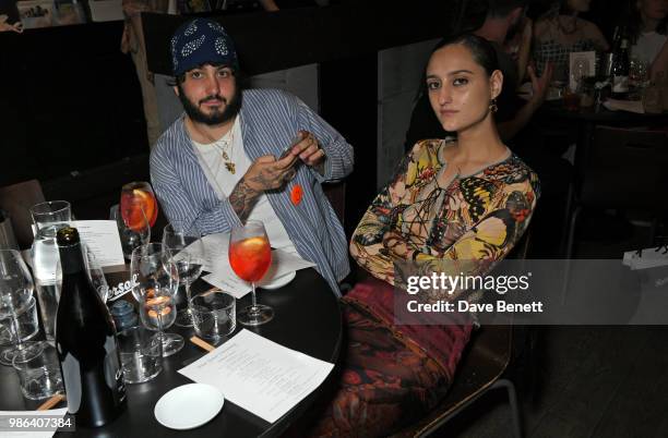 Joshua Gordon and Jess Maybury attend London dinner to celebrate the Persol SS/18 Good Point, Well Made Live Series hosted by Jefferson Hack and...