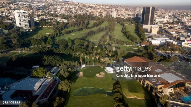 Course scenic of the 18th hole during practice for the PGA TOUR Latinoamerica 59º Abierto Mexicano de Golf at Club Campestre Tijuana on March 21,...