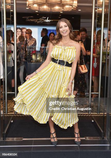 Cathy Hummels attends the Thomas Sabo AW18 collection launch at their Flagship store on Neuer Wall Street on June 28, 2018 in Hamburg, Hamburg.