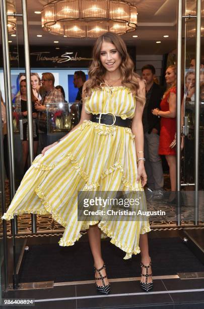 Cathy Hummels attends the Thomas Sabo AW18 collection launch at their Flagship store on Neuer Wall Street on June 28, 2018 in Hamburg, Hamburg.
