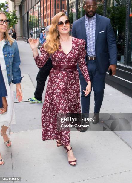 Amy Adams goes to AOL Build on June 28, 2018 in New York City.