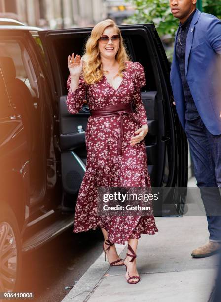 Amy Adams goes to AOL Build on June 28, 2018 in New York City.