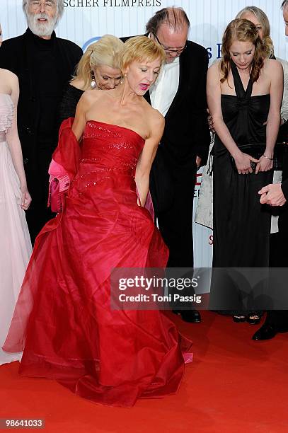 Actress Susanne Lothar attends the 'German film award 2010' at Friedrichstadtpalast on April 23, 2010 in Berlin, Germany.