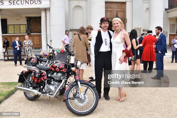 Phillip Colbert and Meredith Ostrom attend the Elephant Family's Concours d'Elephant Judging gala dinner and auction at The Royal Hospital Chelsea on...
