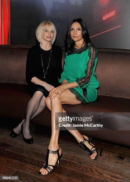 Ellen Barkin and Famke Janssen attend the "The Chameleon" premiere after party during the 9th Annual Tribeca Film Festival>> at 1OAK on April 23,...
