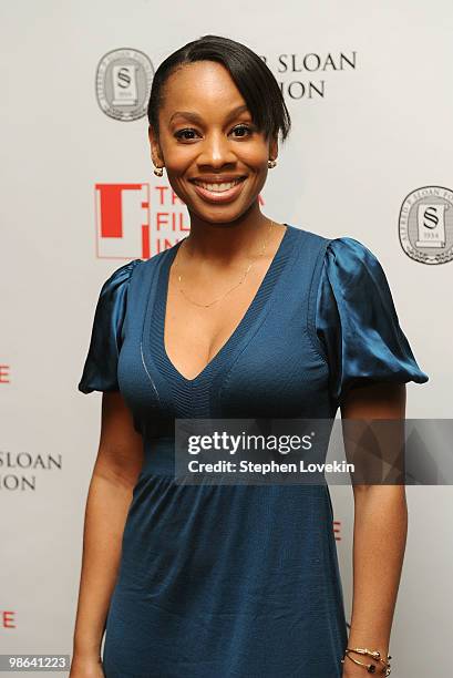 Singer/actress Anika Noni Rose attends the TFI Awards Ceremony during the 2010 Tribeca Film Festival at The Union Square Ballroom on April 23, 2010...