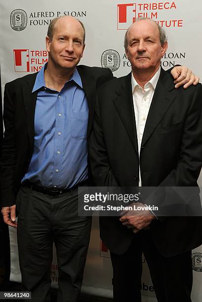 Vice President of Programs at the Sloan Foundation Doron Weber and producer Nick Barton attend the TFI Awards Ceremony during the 2010 Tribeca Film...