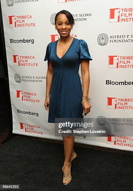 Singer/actress Anika Noni Rose attends the TFI Awards Ceremony during the 2010 Tribeca Film Festival at The Union Square Ballroom on April 23, 2010...