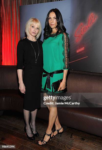 Ellen Barkin and Famke Janssen attend the "The Chameleon" premiere after party during the 9th Annual Tribeca Film Festival>> at 1OAK on April 23,...