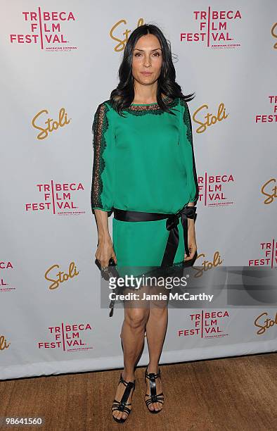 Famke Janssen attends the "The Chameleon" premiere after party during the 9th Annual Tribeca Film Festival at 1OAK on April 23, 2010 in New York City.