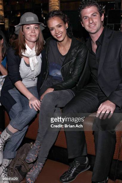 Lauren Anderson, Jennifer Alba, and Jared Cohen attend the "Straight Outta L.A." premiere after party during the 9th Annual Tribeca Film Festival at...