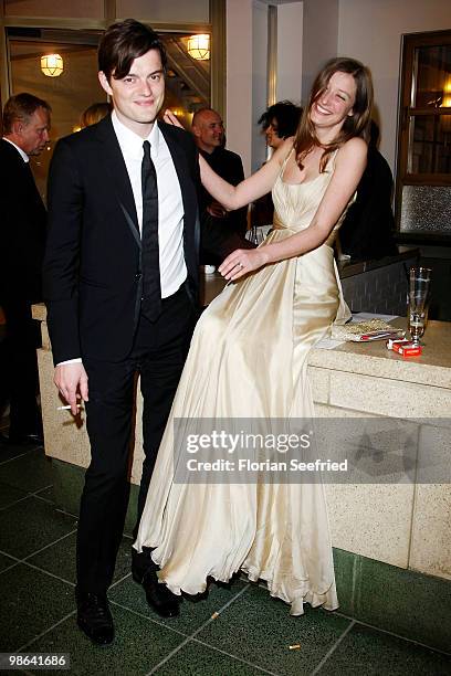 Actor Sam Riley and wife, actress Alexandra Maria Lara attend the afterparty of the German film award, "Deutscher Filmpreis" at Friedrichstadtpalast...