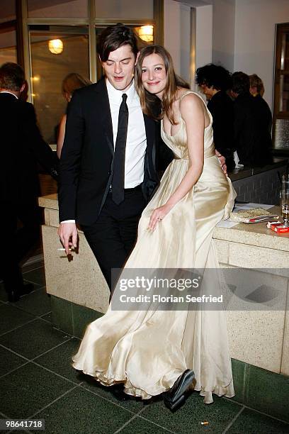 Actor Sam Riley and wife, actress Alexandra Maria Lara attend the afterparty of the German film award, "Deutscher Filmpreis" at Friedrichstadtpalast...