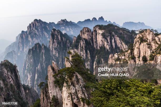 the yellow mountain - qiao stock pictures, royalty-free photos & images
