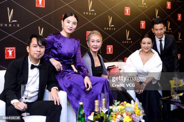 Actress Song Jia, film producer Nansun Shi and actress Hao Lei attend the Awarding Ceremony of Asian New Talent Award during the 21st Shanghai...