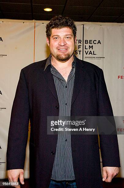 Actor Brad William Henke attends the "The Space Between" premiere during the 9th Annual Tribeca Film Festival at Clearview Chelsea Cinemas on April...