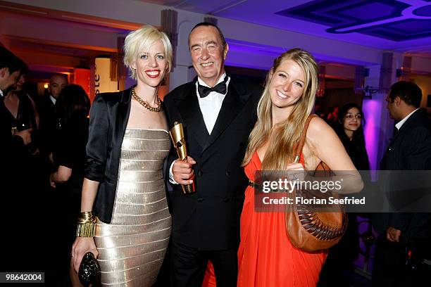 Producer Bernd Eichinger and wife Kaja and daughter Nina attend the afterparty of the German film award, "Deutscher Filmpreis" at...