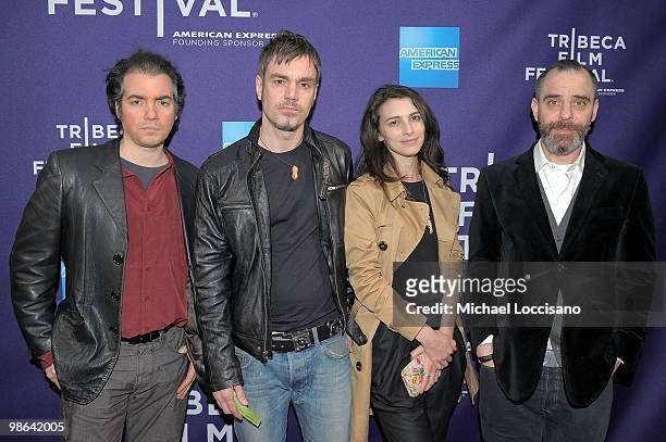 Kevin Corrigan, Jamie Harold, Liane Balaban and David Rakoff attend Shorts: "Hard Core" during the 2010 Tribeca Film Festival at the School of Visual...