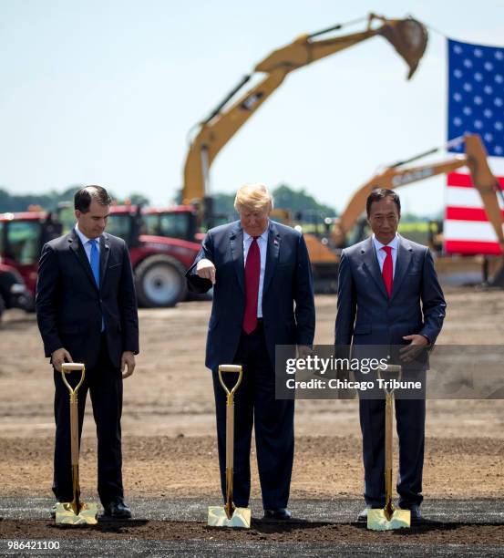 Trump Factory President Trump Attends Groundbreaking Of Foxconn Factory In Wisconsin ...