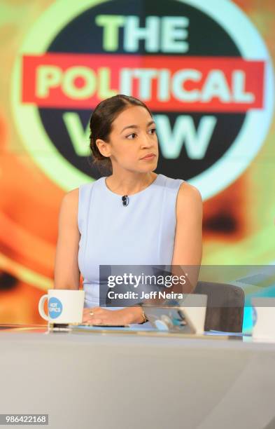 Alexandria Ocasio-Cortez visits "THE VIEW" airing Friday, June 29, 2018. The View airs Monday - Friday airing on the Walt Disney Television via Getty...