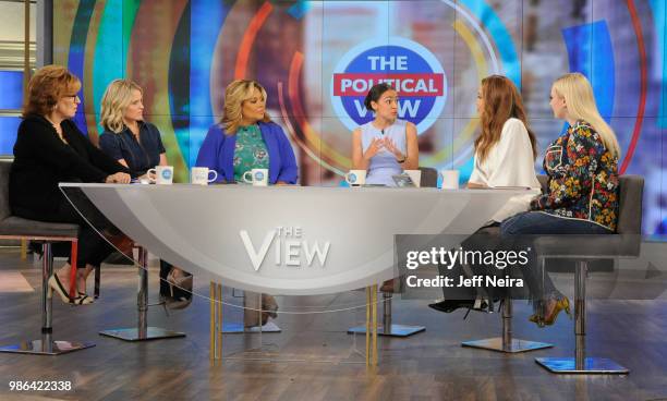 Alexandria Ocasio-Cortez visits "THE VIEW" airing Friday, June 29, 2018. The View airs Monday - Friday airing on the Walt Disney Television via Getty...