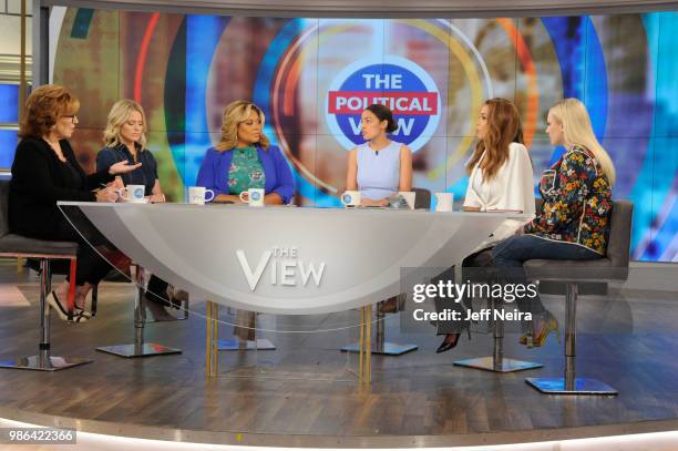 Alexandria Ocasio-Cortez visits "THE VIEW" airing Friday, June 29, 2018. The View airs Monday - Friday airing on the Walt Disney Television via Getty...