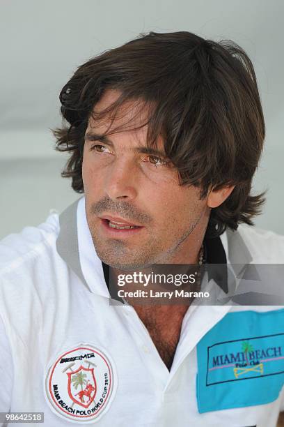 Nacho Figueras is seen on April 23, 2010 in Miami Beach, Florida.