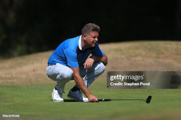 Stuart Smith of Thetford Golf Club during The Lombard Trophy East Qualifing event at Thetford Golf Club on June 28, 2018 in Thetford, England.
