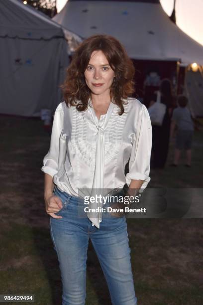 Anna Friel attends the press night performance of Giffords Circus "My Beautiful Circus" at Chiswick House & Gardens on June 28, 2018 in London,...