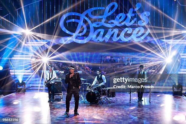 Mehrzad Marashi performs during the 'Let's Dance' TV show at Studios Adlershof on April 23, 2010 in Berlin, Germany.