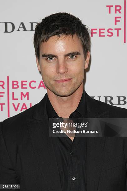 Actor Colin Egglesfield attends Heineken's Nice Guy Johnny premiere after-party during Tribeca Film Festival at City Hall Restaurant on April 23,...