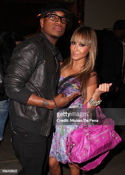 Neyo and Adrienne Bailon attend the Highline Ballroom on April 22, 2010 in New York City.