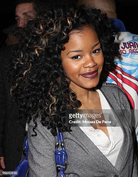 Teyana Taylor attends the Highline Ballroom on April 22, 2010 in New York City.