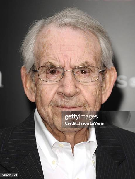 Actor Tom Bosley attends the premiere of "The Back-Up Plan" at Regency Village Theatre on April 21, 2010 in Westwood, California.