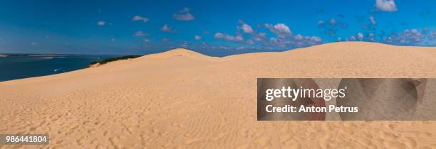 dune of pilat -  sand dune, arcachon bay, aquitaine, france, atlantic ocean - anton petrus stock pictures, royalty-free photos & images