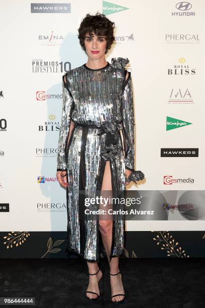 Actress Paz Vega attends the 'Lifestyle' Awards 2018 on June 28, 2018 in Madrid, Spain.