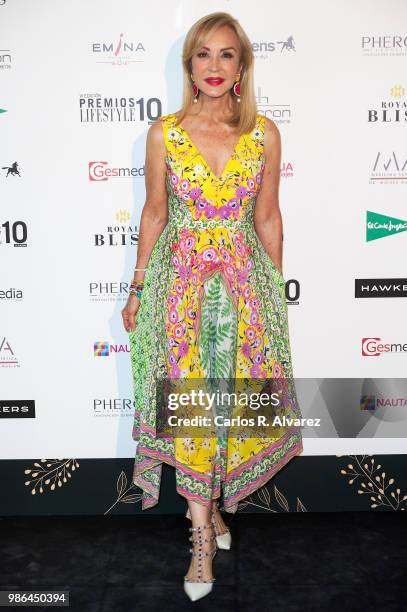 Carmen Lomana attends the 'Lifestyle' Awards 2018 on June 28, 2018 in Madrid, Spain.