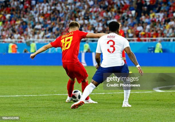 Adnan Januzaj midfielder of Belgium during the FIFA 2018 World Cup Russia group G phase match between England and Belgium at the Kaliningrad Stadium...